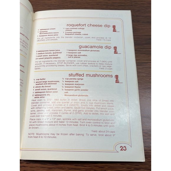 Oster Kitchen Center Owner's Manual Instructions Cookbook 1975 Vintage - Picture 3 of 8